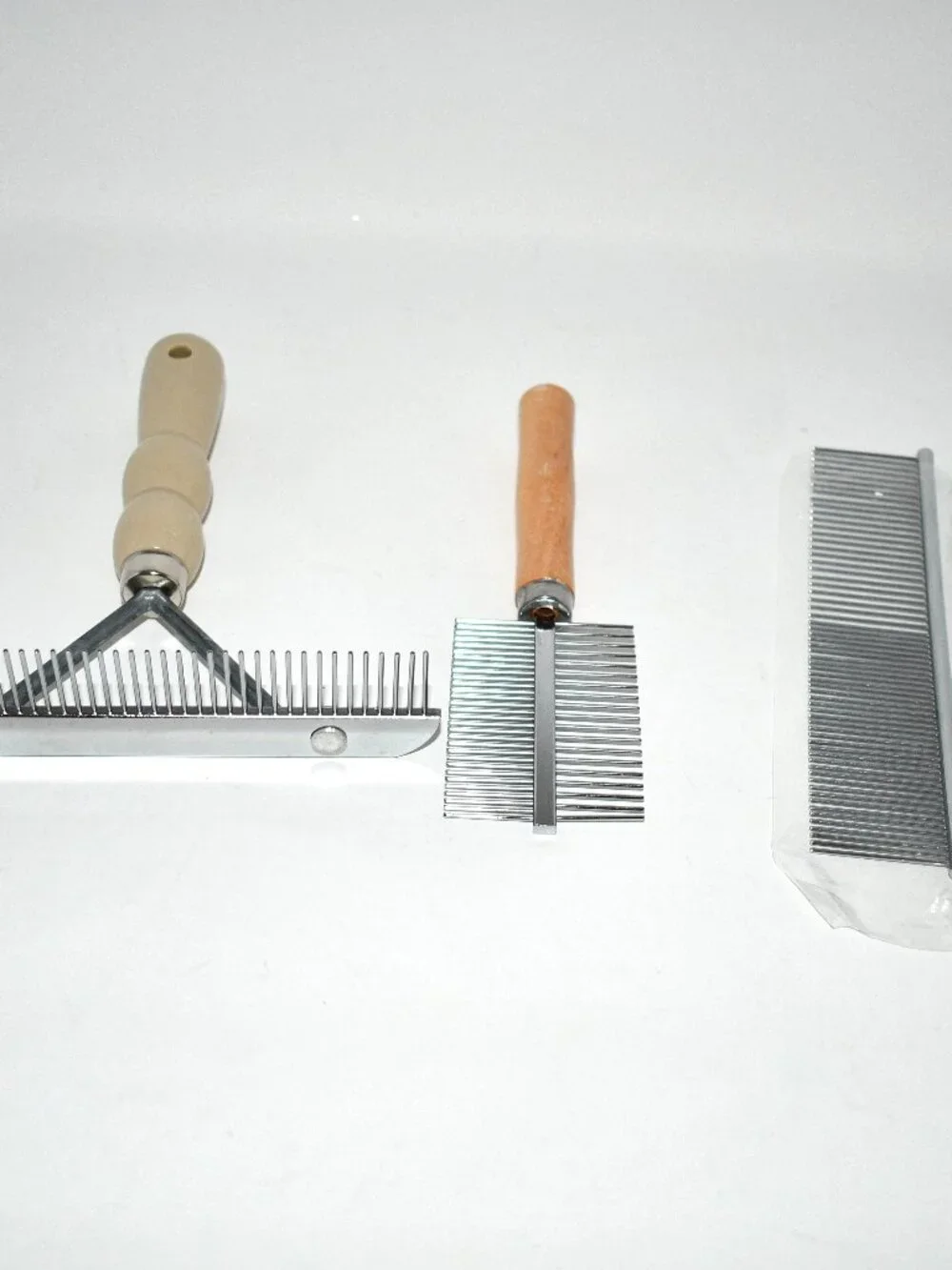 Tsxurepaw 3 Pack Dog Grooming Brush Set, Undercoat Rake Shedding Comb, Long Hair